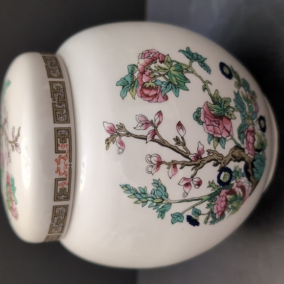 Vintage Sadler England Small White Ginger Jar With The Indian Tree Design. - Picture 4 of 11